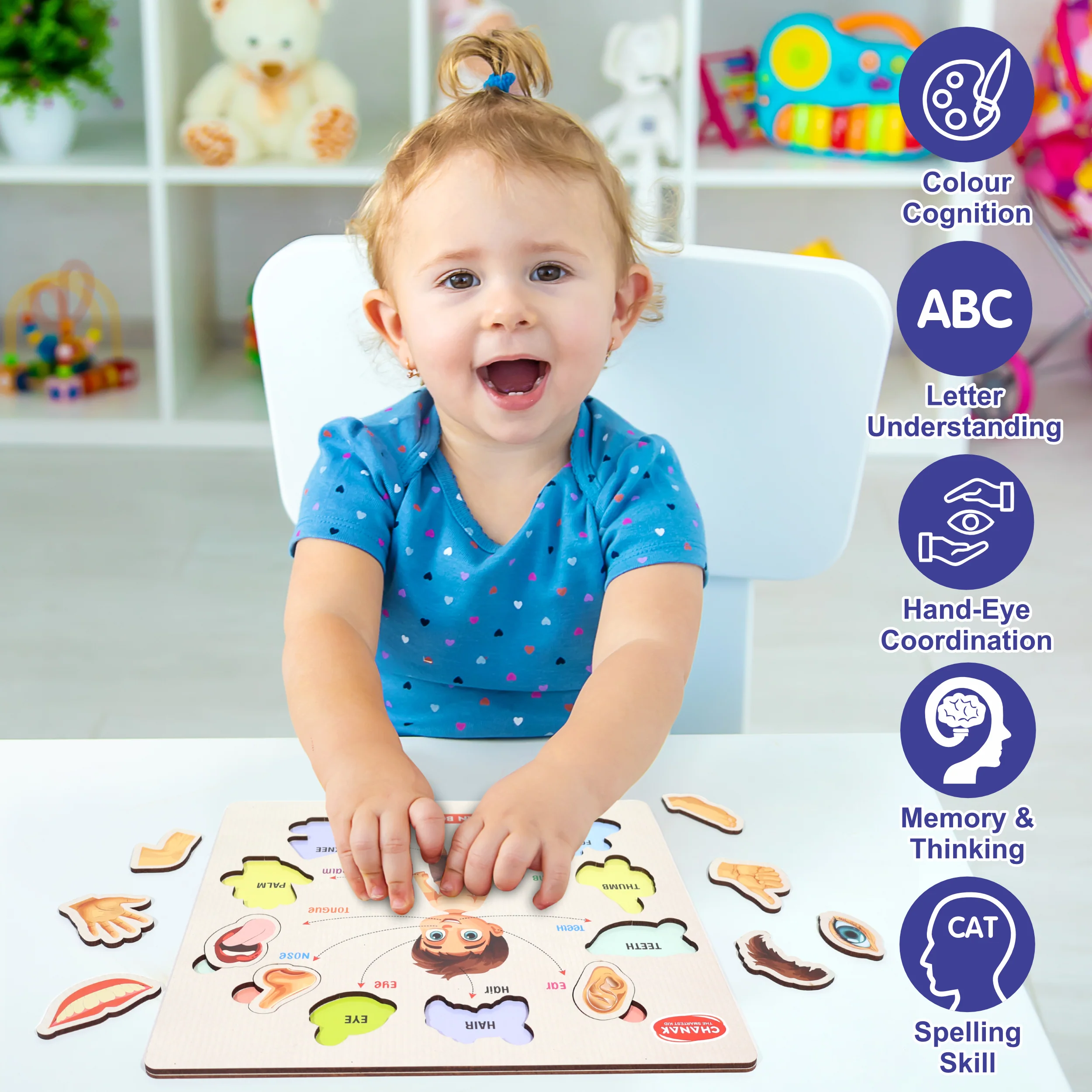 Chanak 4-in-1 Montessori Learning Set – Wooden Puzzle Combo for Kids - Image 7