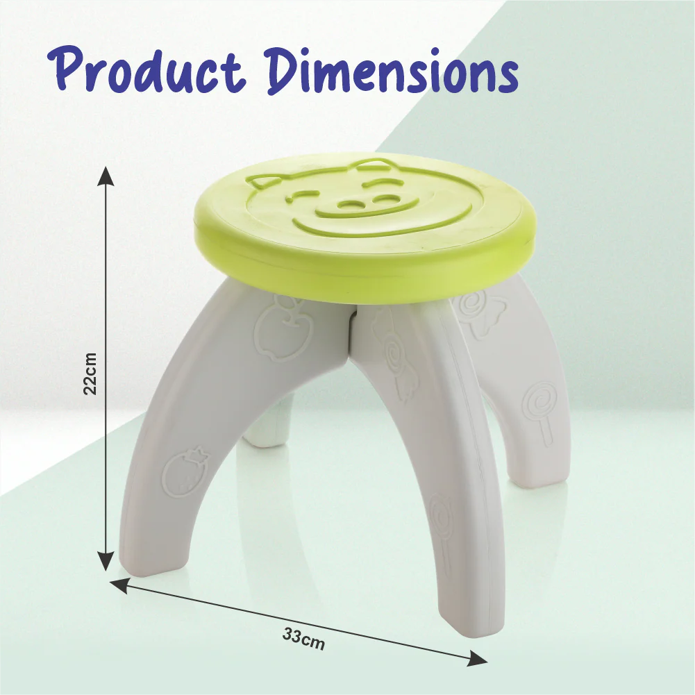 Chanak Baby Step Stool Chair for Kids | Durable HDPE Plastic Activity Seat – BIS Approved (Yellow) - Image 4