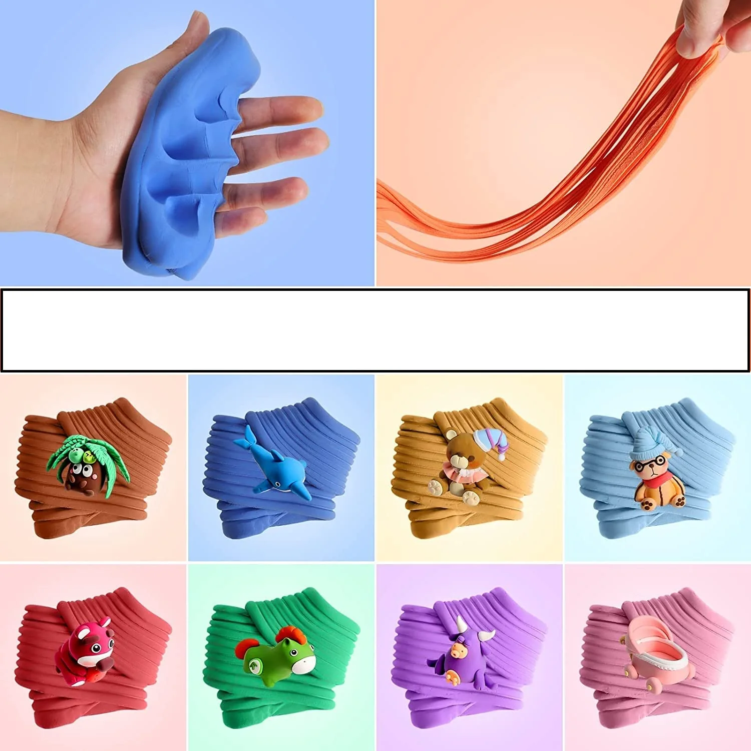 Chanak Clay Dough Set for Kids 3+ Years | 5 Colorful Non-Toxic Clay with Sculpting Tools – BIS Approved (50g x 5) - Image 3