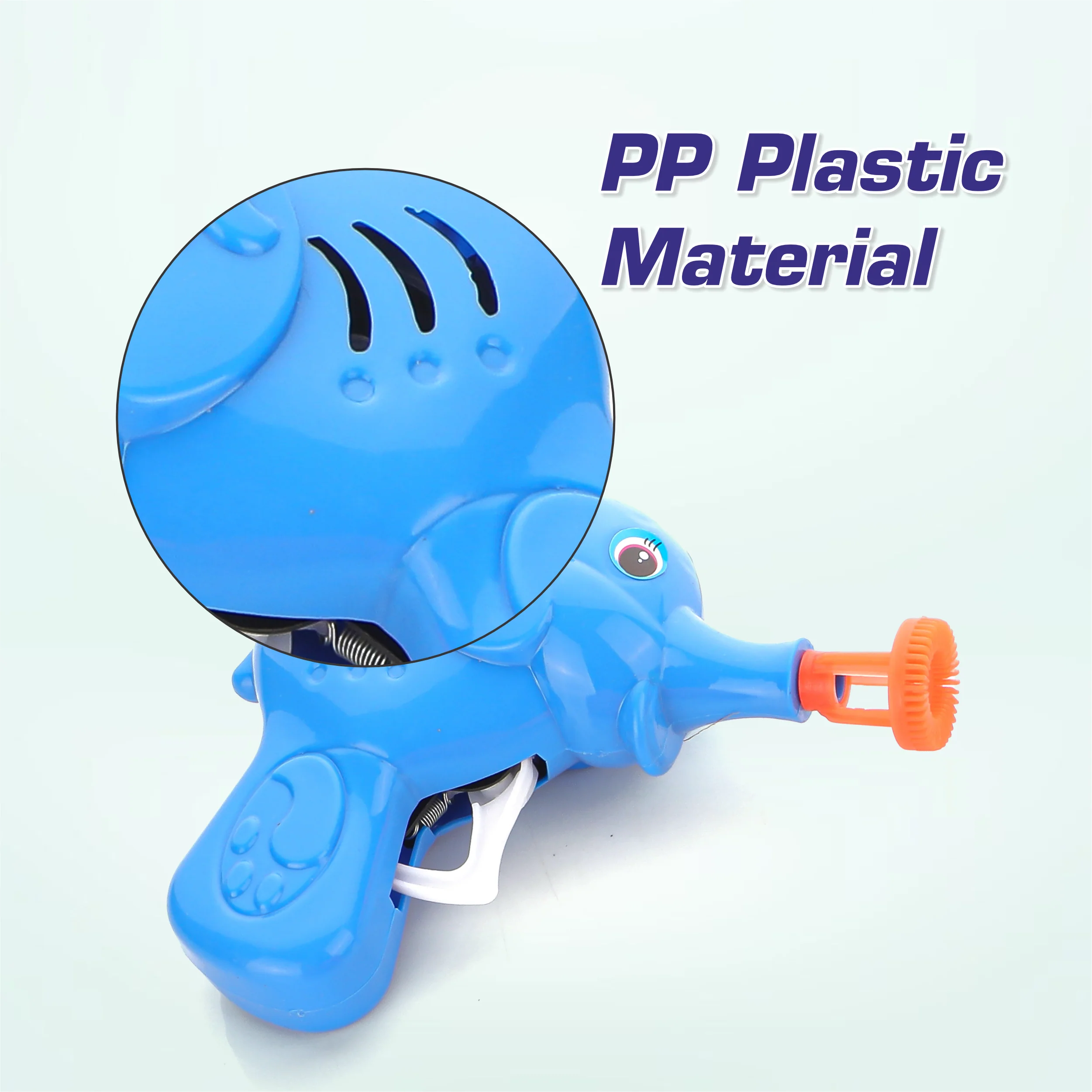 Chanak Elephant Bubble Gun Toy for Kids | Bubble Maker with 100ml Bubble Liquid – BIS Approved (Blue) - Image 5