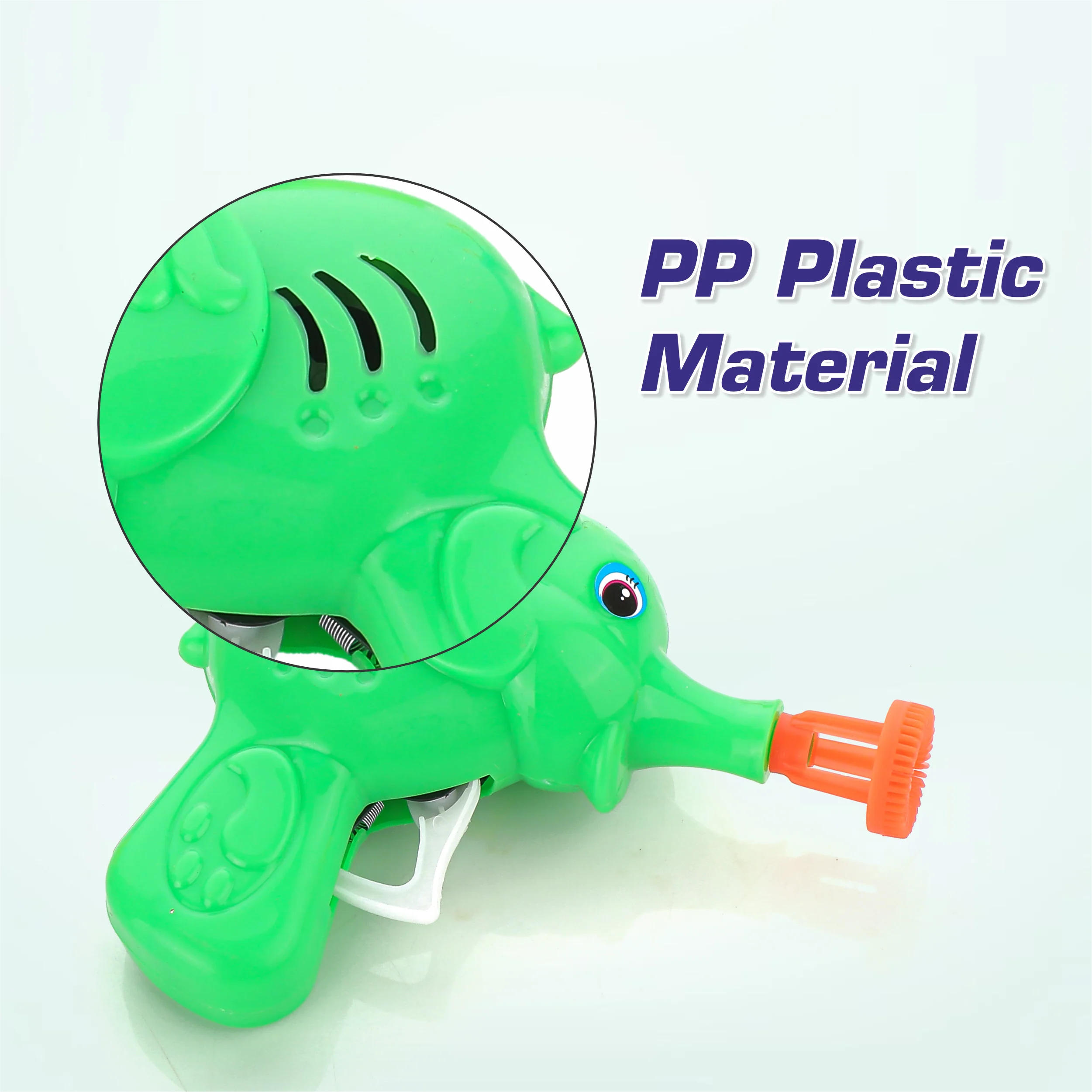 Chanak Elephant Bubble Gun Toy for Kids | Bubble Maker with 100ml Bubble Liquid – BIS Approved (Green) - Image 5
