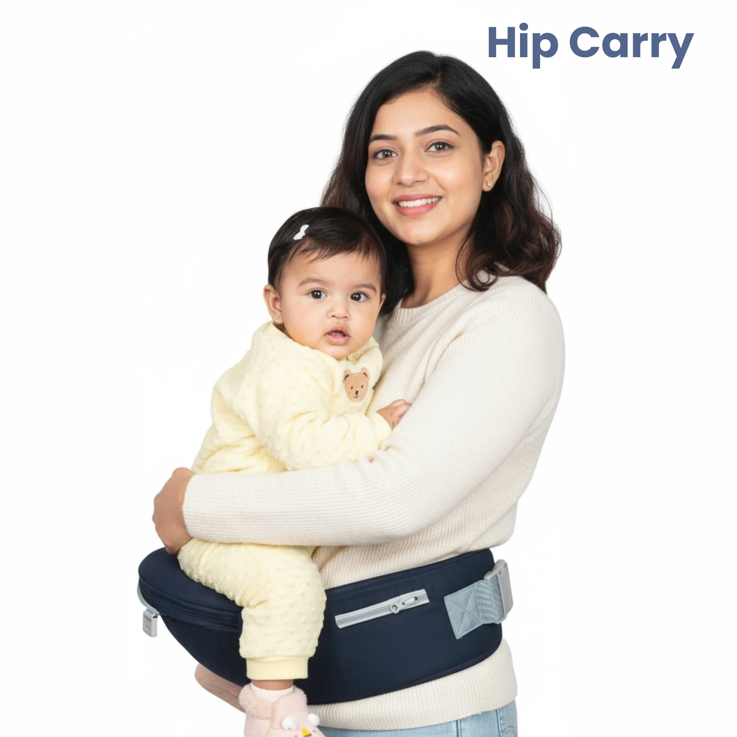 Chanak Baby Hip Seat Carrier for 4+ Months | 4-in-1 Ergonomic Breathable Carrier up to 15kg – BIS Approved - Image 5
