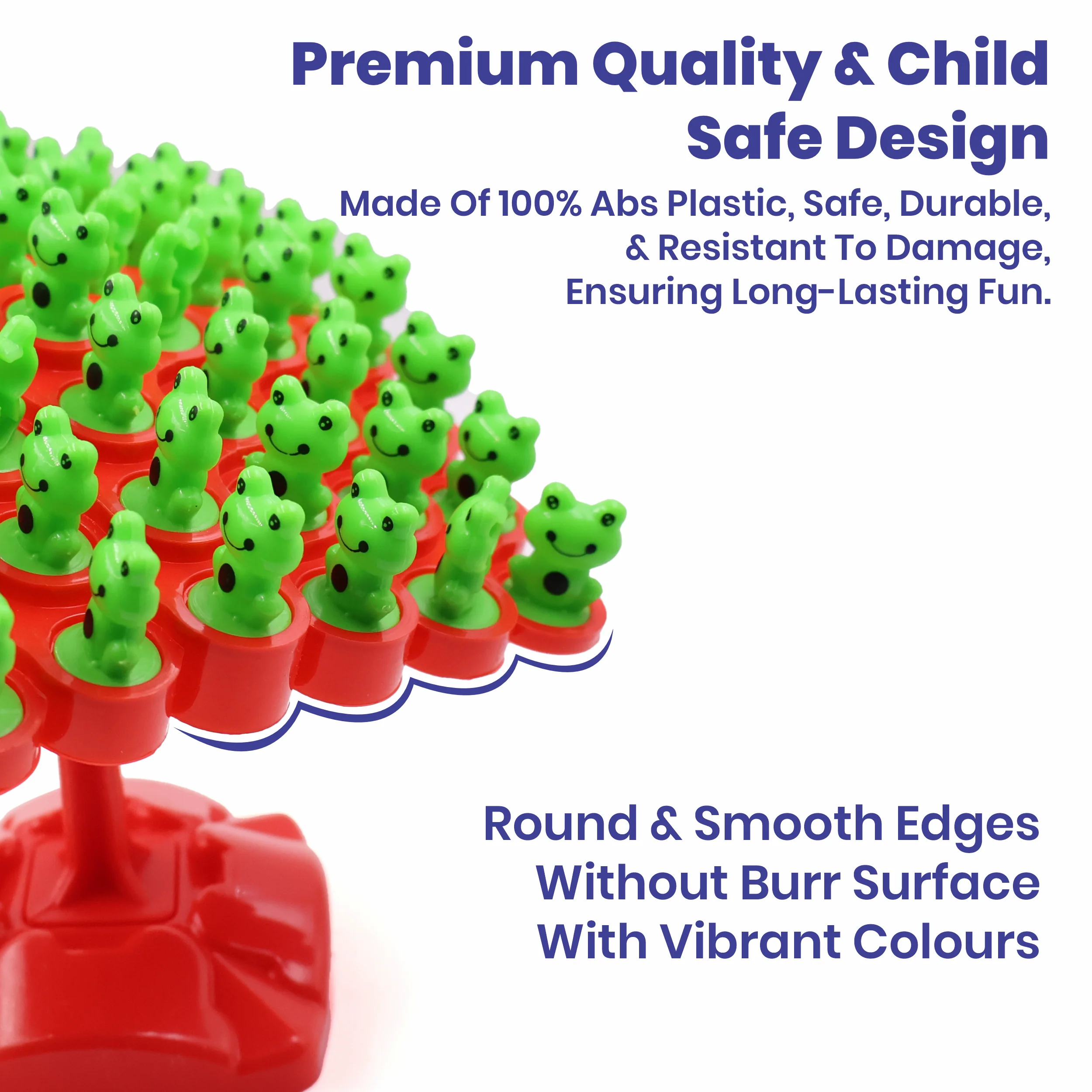 Chanak Frog Tree Balance Stacking Game for Kids 3+ Years | 50 Pcs Froggy Wobble Educational Toy – BIS Approved - Image 4