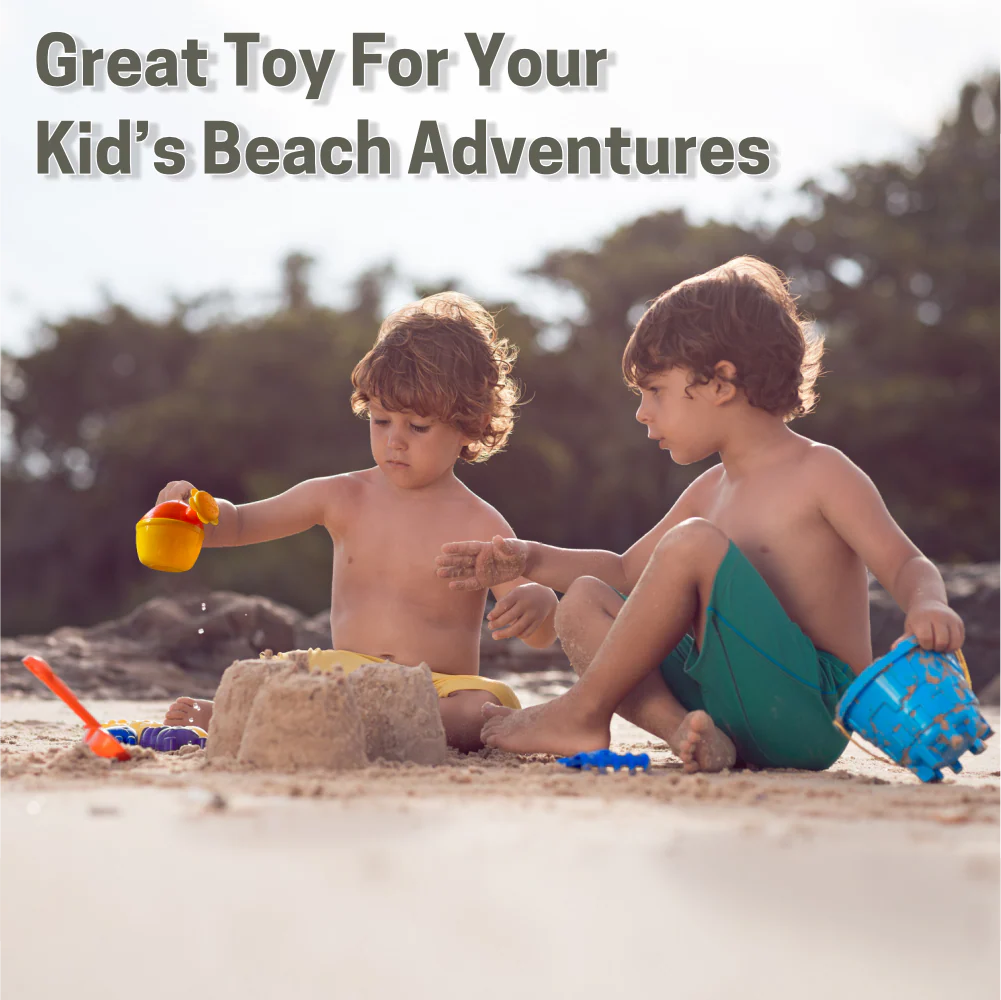 Chanak Beach Sand Toy Set for Kids 3+ Years | 6 Pcs Sand Castle Building Set – BIS Approved - Image 7