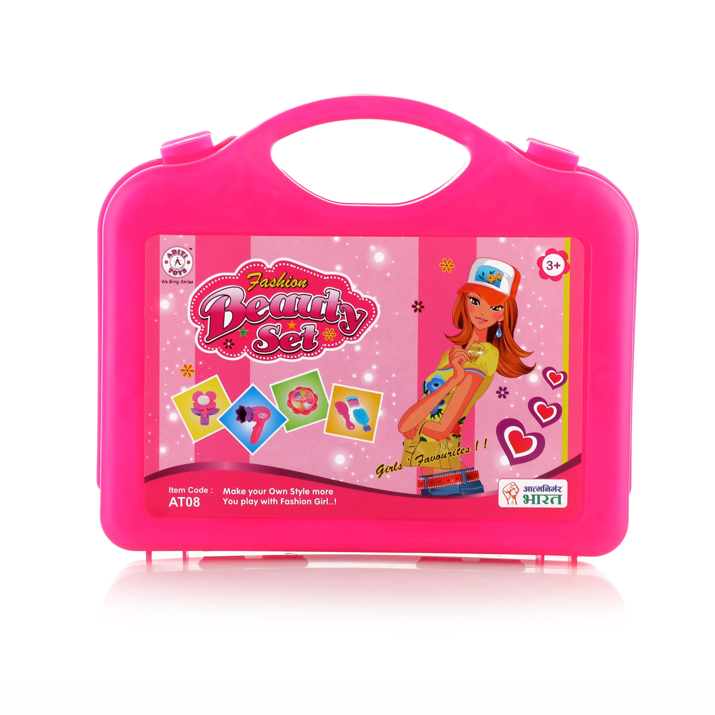 Chanak Beauty Kit for Kids 3+ Years | Pretend Play Makeup Set with Foldable Suitcase – BIS Approved - Image 5