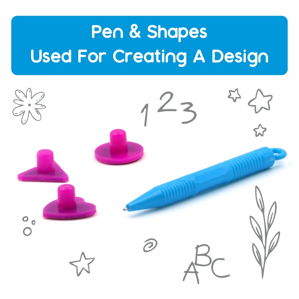 Chanak Magnetic Drawing Board for Kids 3+ Years | Writing & Drawing Slate with Pen and Stamps – BIS Approved (Yellow) - Image 5