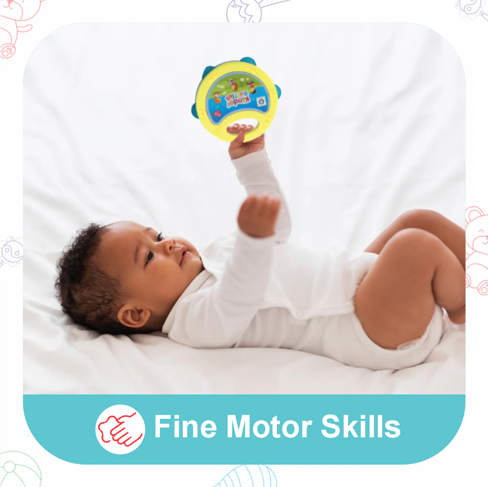 Chanak Baby Rattle Set for 0-6 Months | 2 Pcs Non-Toxic BPA Free Sensory Toy – BIS Approved - Image 3