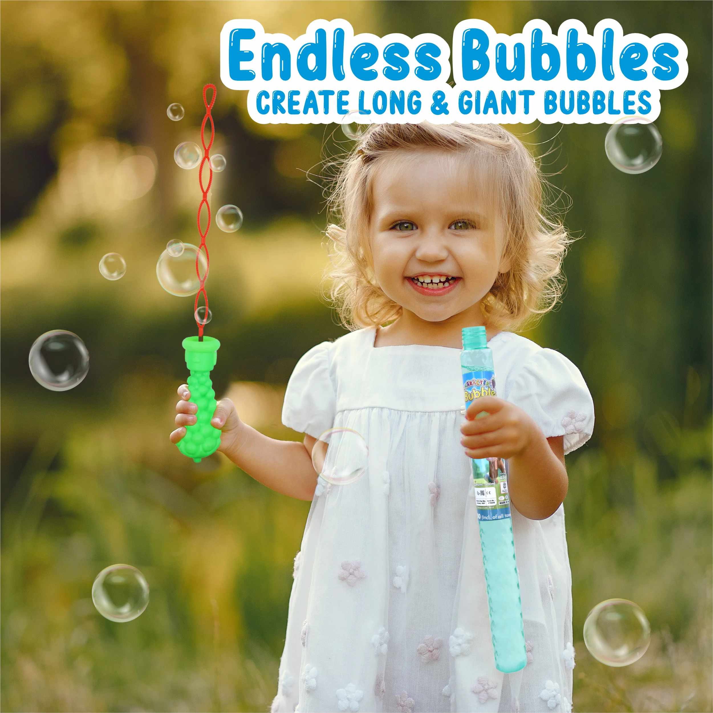 Chanak Character Bubble Wands for Kids 3+ Years | Pack of 24 Magical Bubble Sticks with Solution – BIS Approved - Image 5