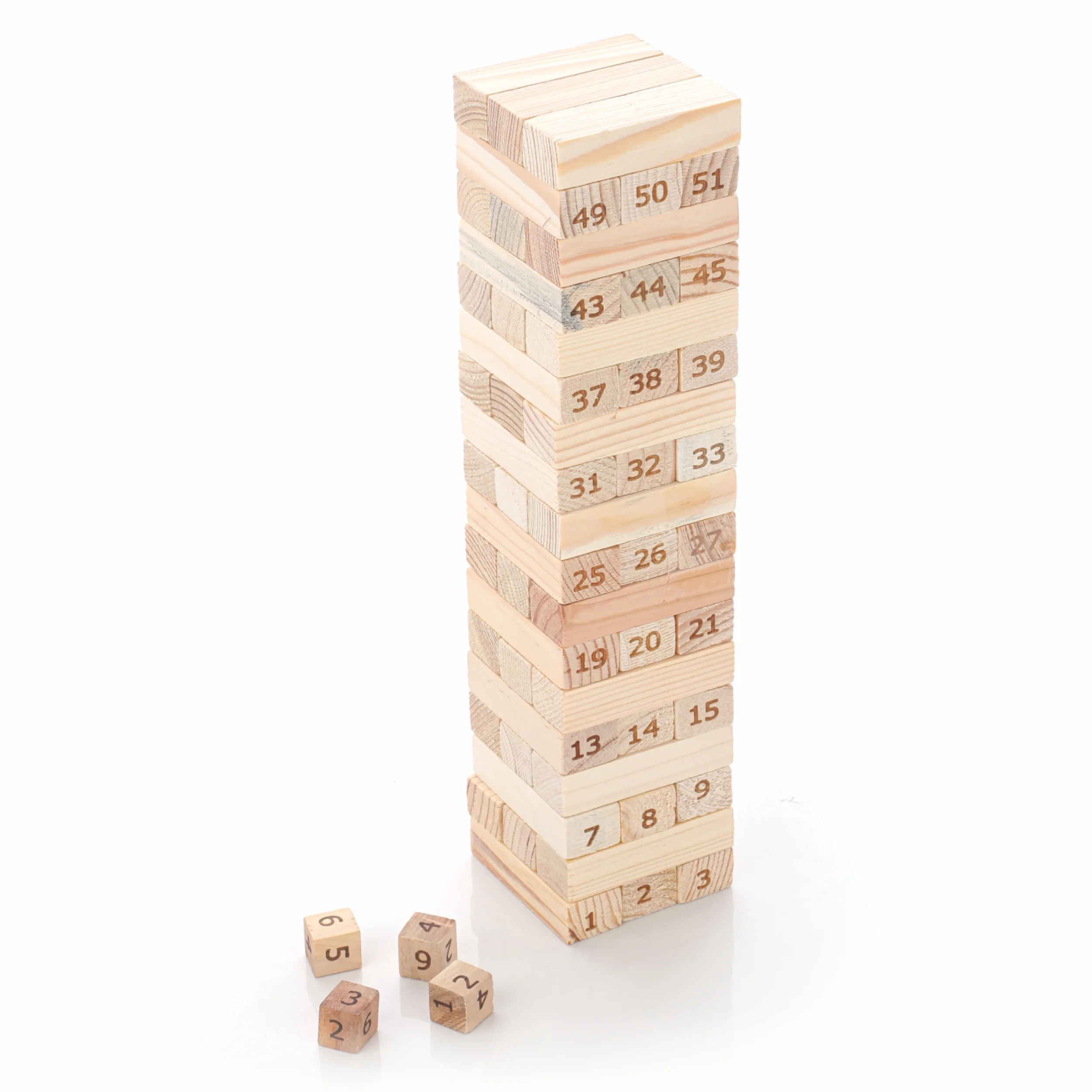 Chanak Wooden Tumbling Tower Block Stacking Game for Kids & Adults | Classic Puzzle Party Game – BIS Approved - Image 3