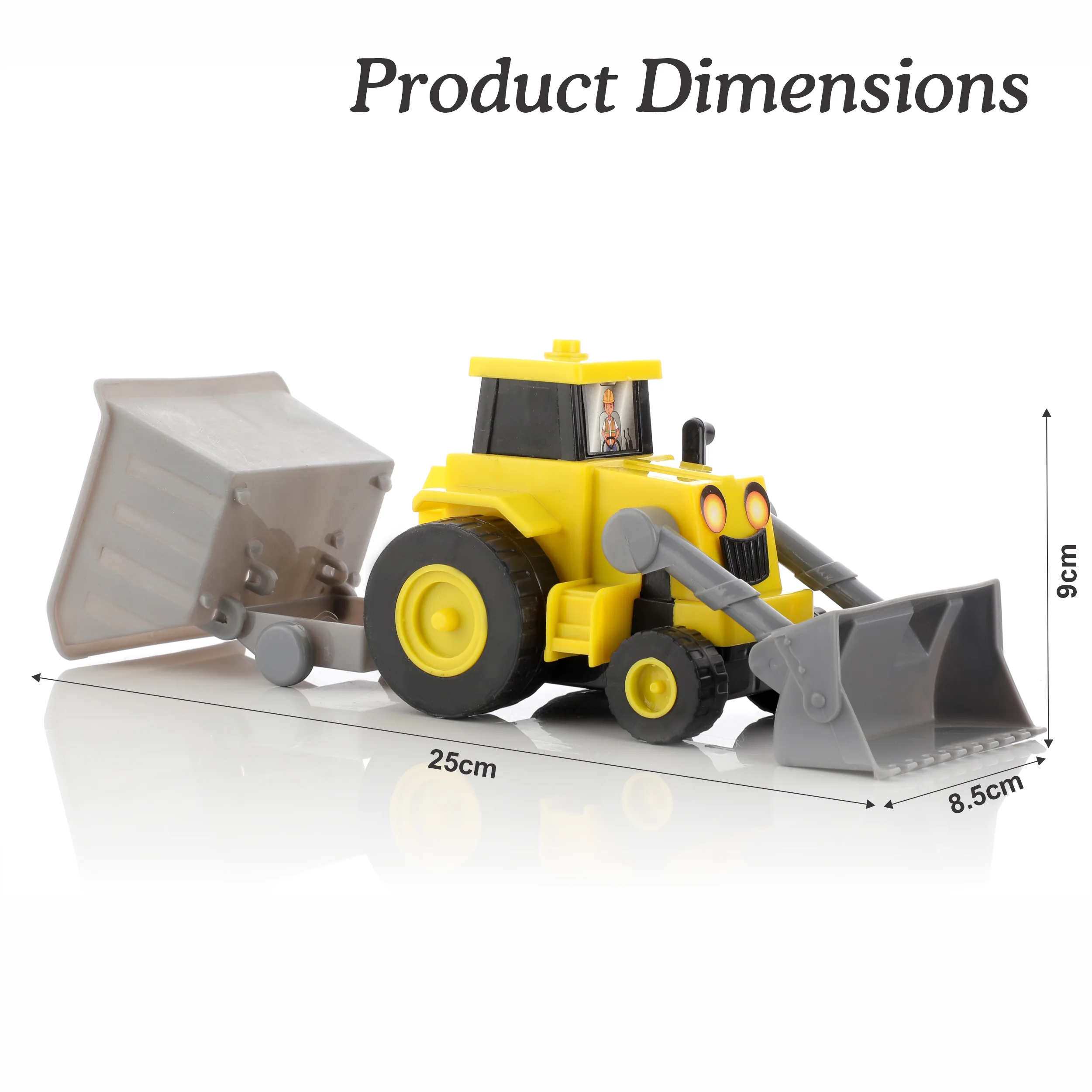 Chanak Construction Vehicles Toy Set for Kids 3+ Years | Friction Powered Toys with Road Dumper – BIS Approved - Image 2