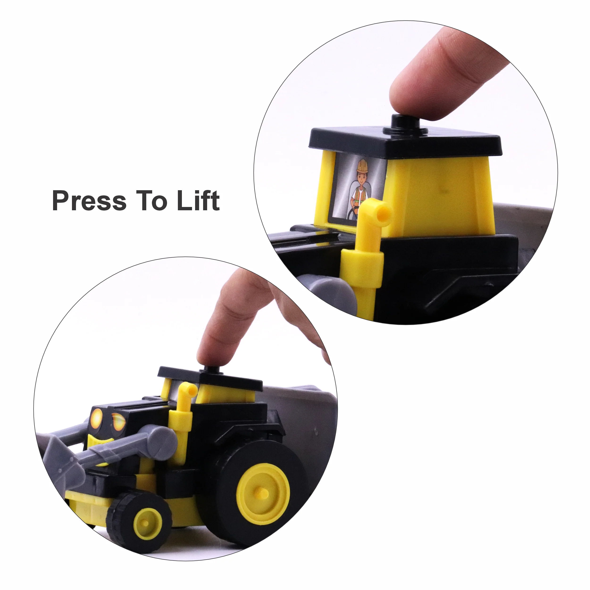 Chanak Friction Powered Road Roller Construction Toy for Kids 3+ Years | Vehicles Set for Boys – BIS Approved - Image 3