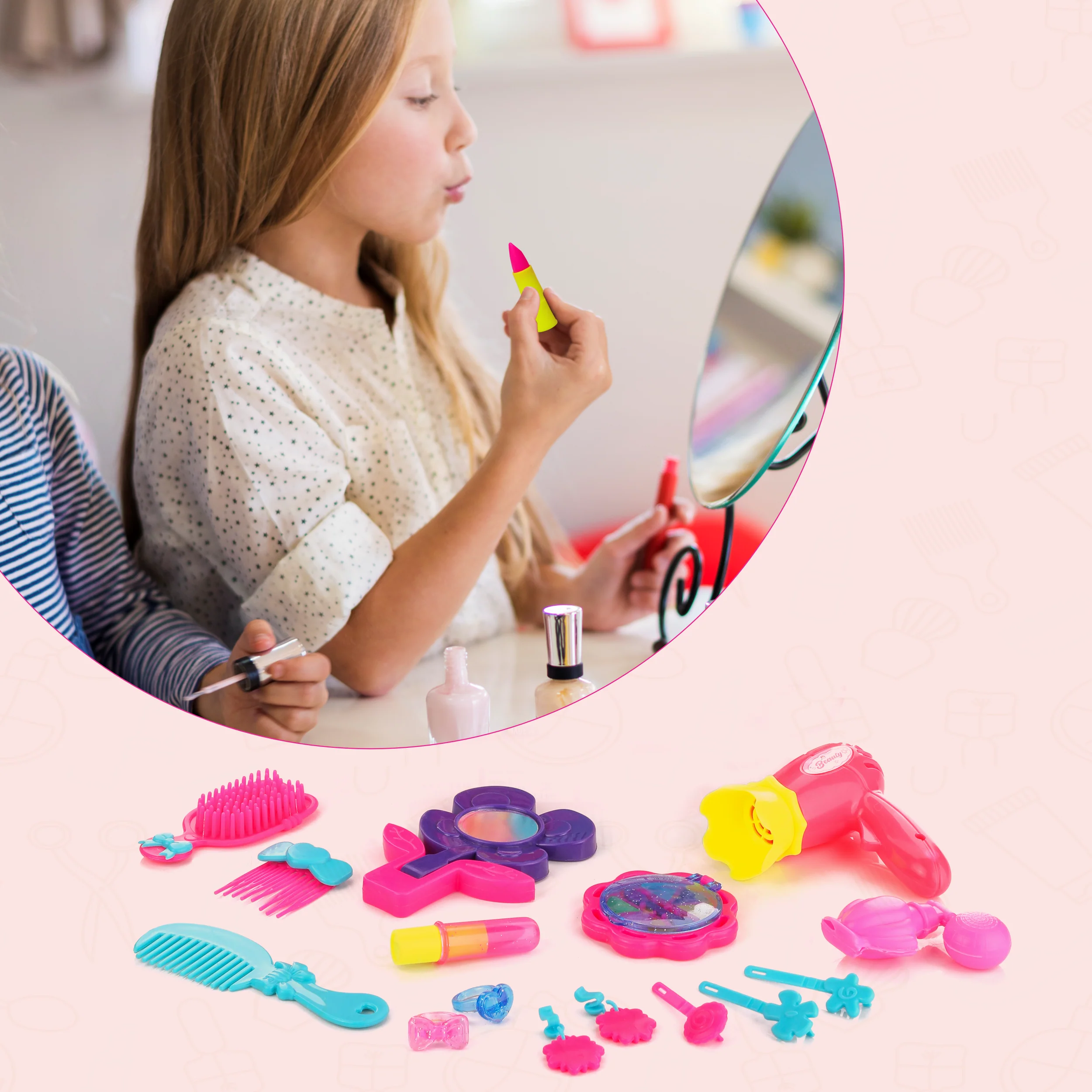 Chanak Beauty Kit for Kids 3+ Years | Pretend Play Makeup Set Toyset – BIS Approved - Image 6