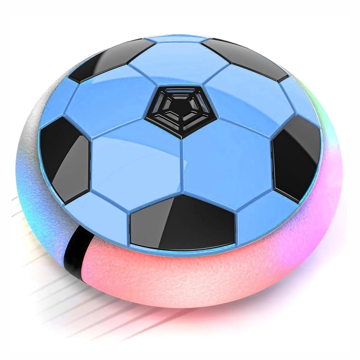 Chanak Hover Soccer Ball for Kids 3+ Years | LED Light-Up Floating Air Football with Foam Bumper – BIS Approved (Blue) - Image 5