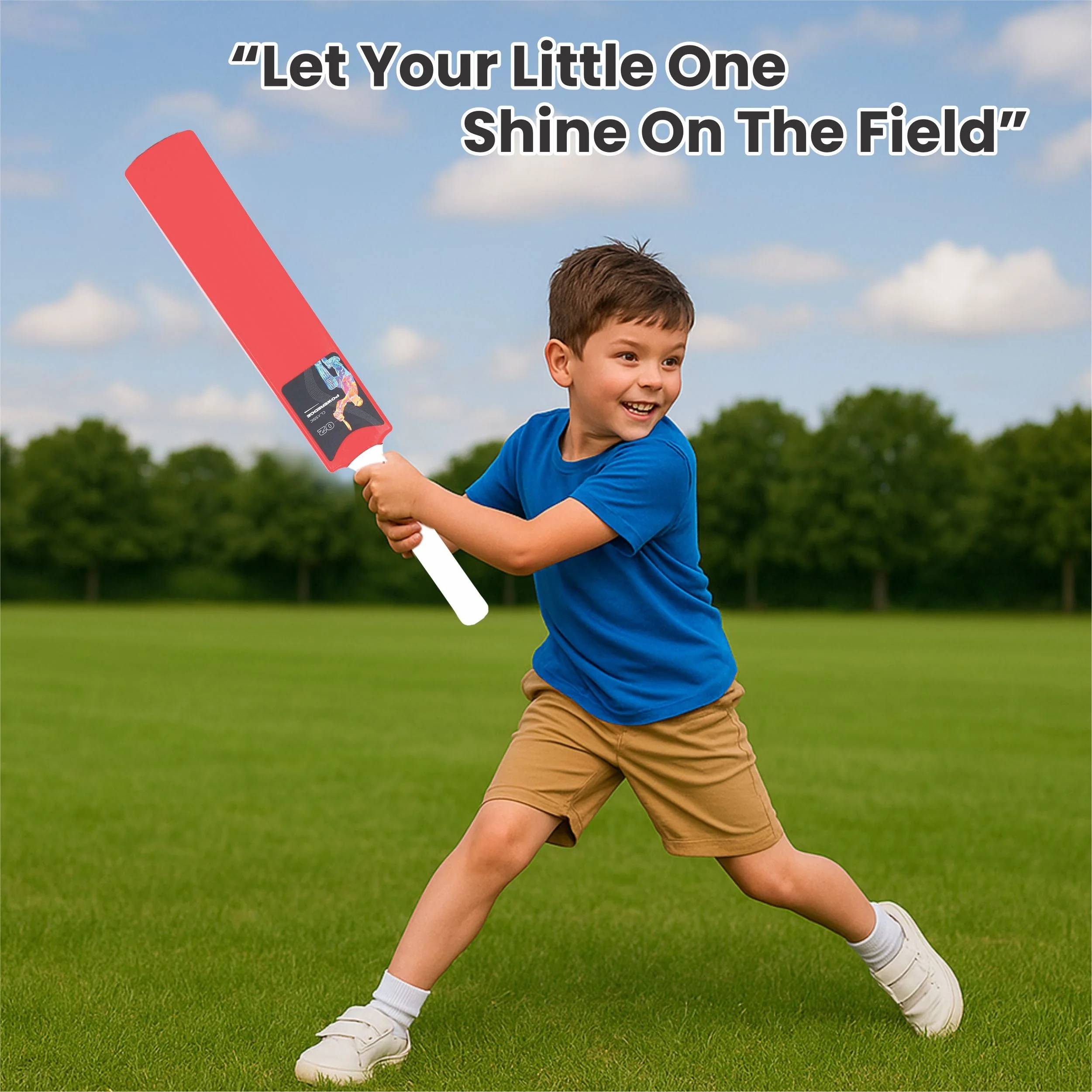 Chanak Small Cricket Turf Bat for Kids 5+ Years | 25.5 Inch Indoor & Outdoor Cricket Bat – BIS Approved (Orange) - Image 4