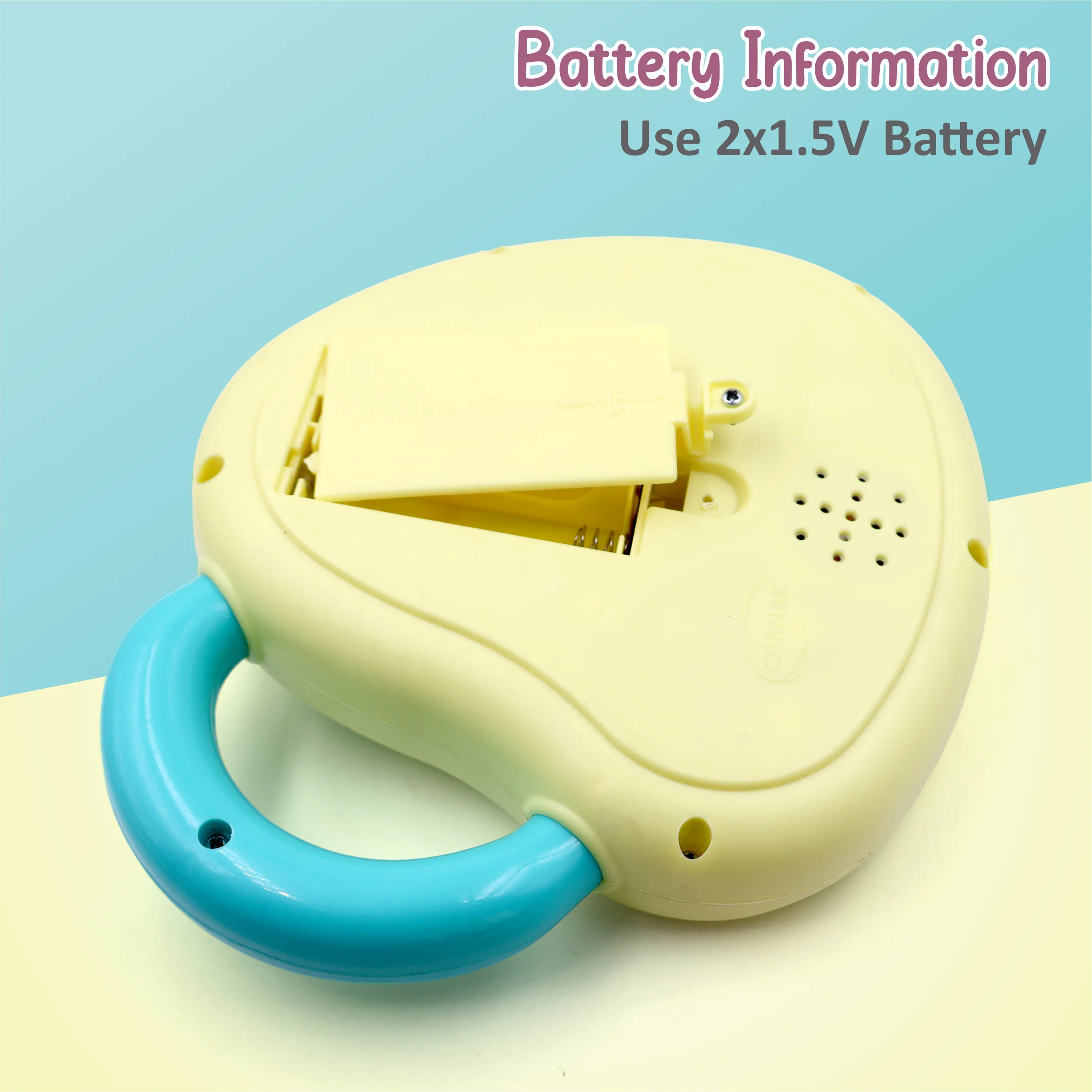 Chanak Baby Piano Musical Toy for 6-12 Months | 4 Keys, 31 Melodies with Flashing Lights – BIS Approved (Yellow/Blue) - Image 7